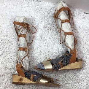 Ancient Greek Sandals leather gladiator handmade sandals 39